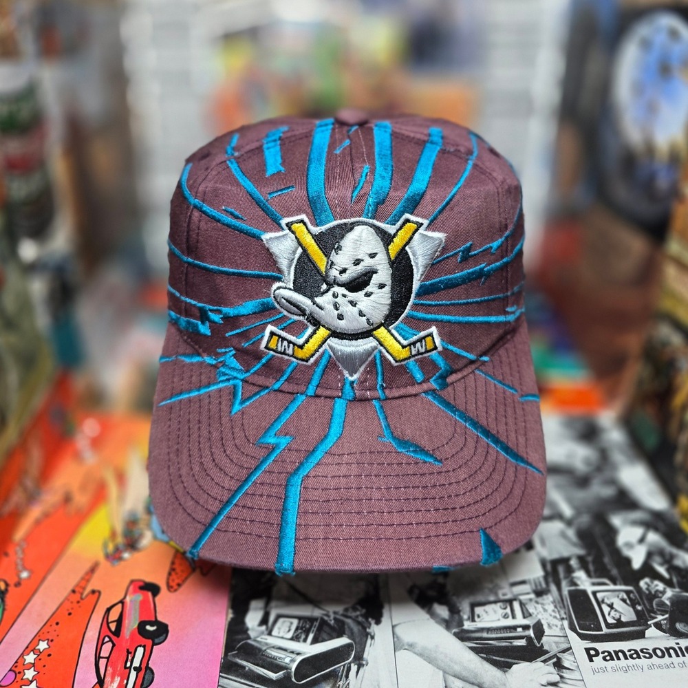 Anaheim Mighty Ducks 90s Collision Starter One-Tone Embroidered Vintage Snapback